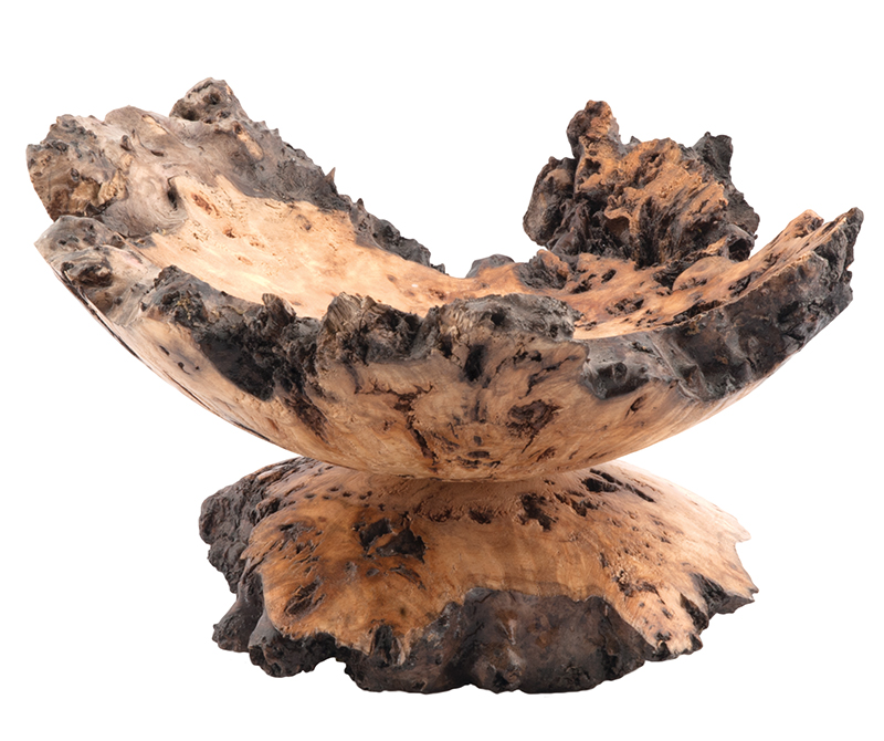 KRH wood turning big leaf maple burl bowl, $65, from Tix on the Square.