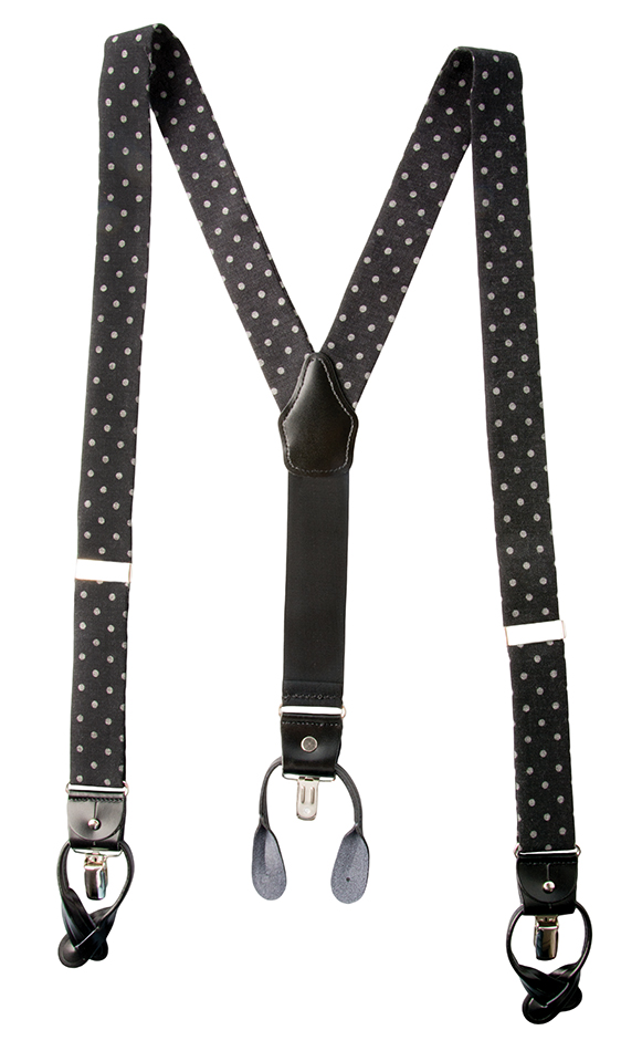  Dion suspenders, $129, from Derks.